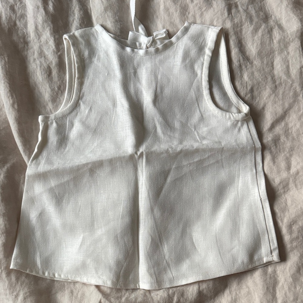 Tortoise & The Hair linen kids tank